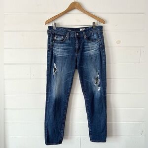 Adriano Goldschmied The Beau Slouchy Skinny Soft Distressed Denim Jeans Sz 27R